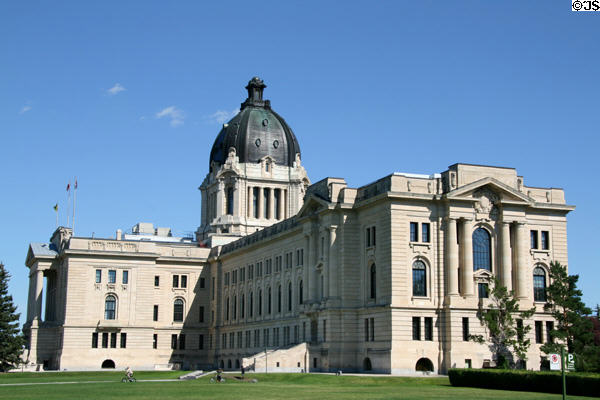 Saskatchewan Legislature (1909-12). Regina, SK. Style: Renaissance. Architect: Edward & W.S. Maxwell.