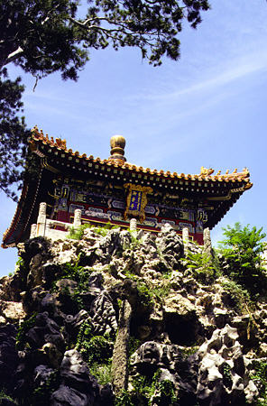 Rock garden of Forbidden City, Beijing. China.