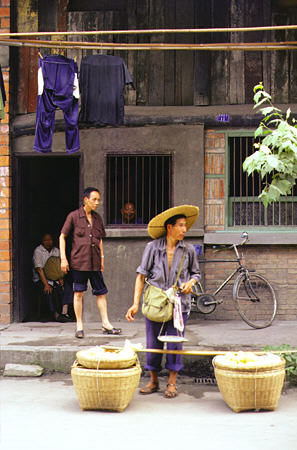 Street vendors in Chengdu. China.