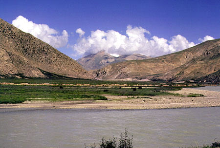 River valley in Tibet. China.