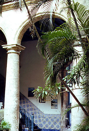 Courtyard of Havana Inturs Store. Cuba.