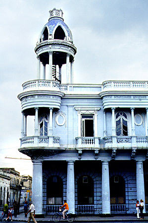 Unusual building with observation dome in Cienfuegos. Cuba.