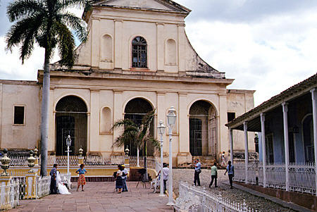 Entrance of Trinidad cathedral (late 19thC). Cuba.