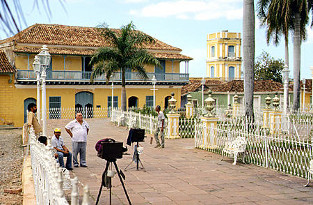 Plaza Mayor, main square of Trinidad. Cuba.