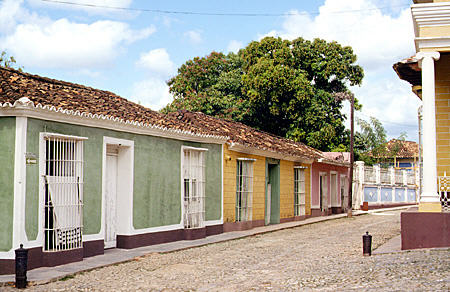 Typical street in Trinidad. Cuba.