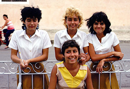 School kids in Remedios. Cuba.