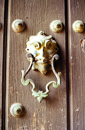 Detail of door in Remedios. Cuba.