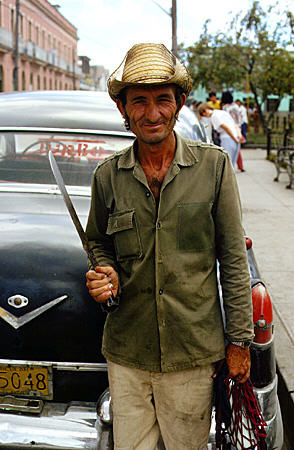 Cane worker in Sagua la Grande. Cuba.