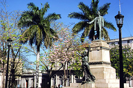 Marti Monument on main square in Mantanzas. Cuba.