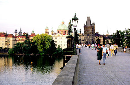 Charles Bridge in Prague. Czech Republic.