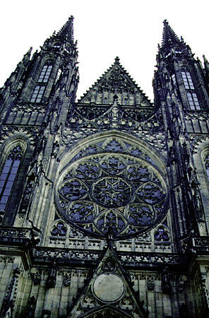 St Vitus's Cathedral in Prague. Czech Republic.