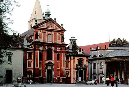 St George's Basilica in Hradcany, Prague. Czech Republic.