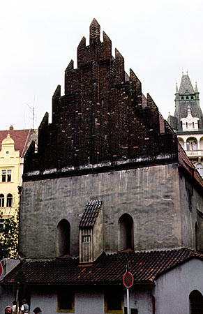 Old New Synagogue in Prague. Czech Republic.