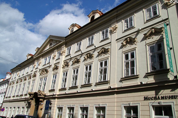 Building containing Mucha Museum. Prague, Czech Republic.