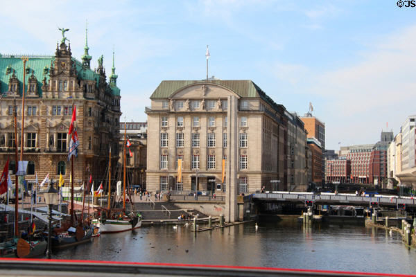 Bucerius Kunst Forum building between City Hall & Kleiner Alster canal. Hamburg, Germany.