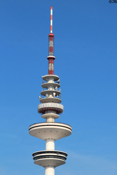 Upper section of Heinrich Hertz TV Tower (1960s). Hamburg, Germany.