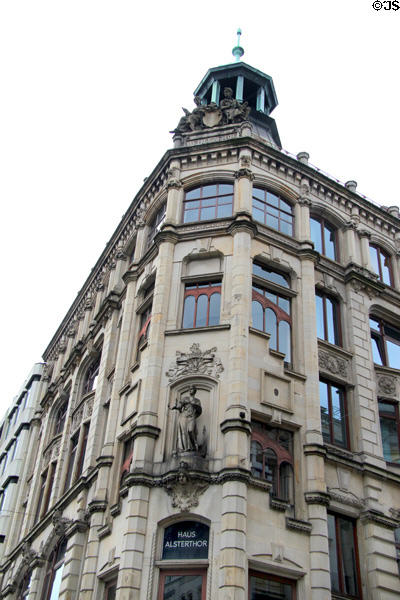 Haus Alstertor office building (1900) at Alstertor & Ferdinandstraße. Hamburg, Germany.