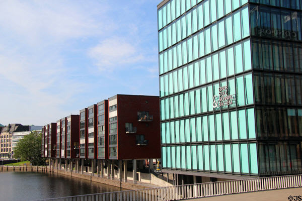 Commercial buildings along Alsterfleet (Admiralität straße at B4). Hamburg, Germany.