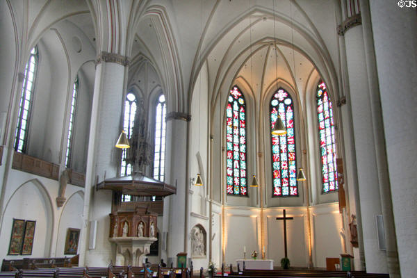 Interior of St Peter's Church. Hamburg, Germany.