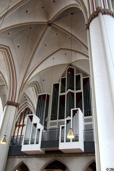 Organ loft in St Peter's Church. Hamburg, Germany.