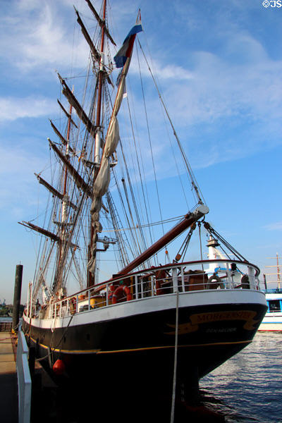 Morgenster tall ship out of home port of Den Helder. Hamburg, Germany.