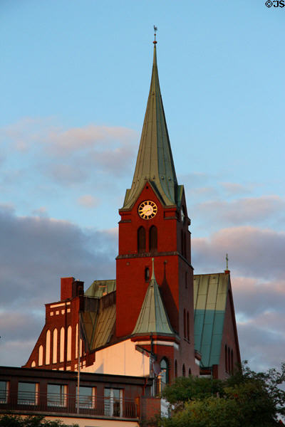 Swedish Gustav Adolf Church (1907) built to serve Scandinavian seamen. Hamburg, Germany. Architect: Th. Yderstad.