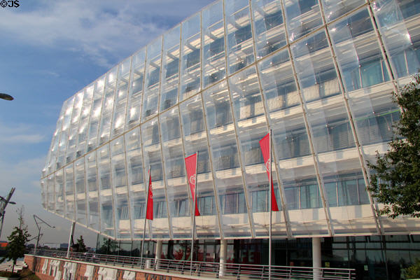 Unilever Haus (2009) (Am Strandkai 1) in HafenCity. Hamburg, Germany.