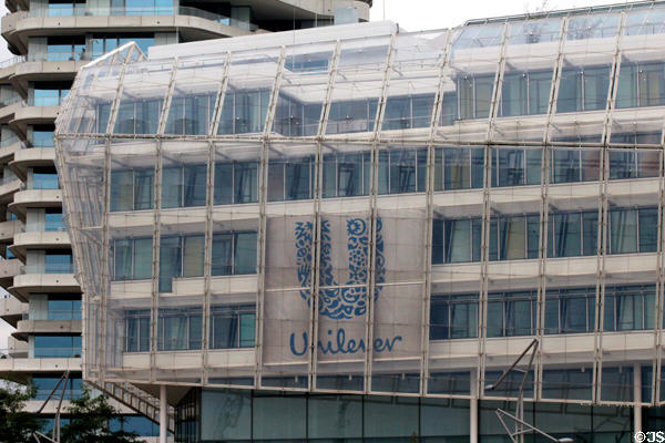 Unilever Haus (2009) (Am Strandkai 1) in HafenCity. Hamburg, Germany.