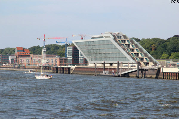 Altona Cruise Terminal complex (2011) at Hamburg Harbor. Hamburg, Germany.