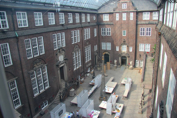 Courtyard of Hamburg History Museum. Hamburg, Germany.