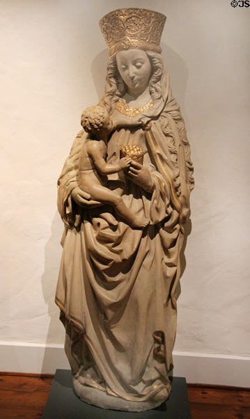 Madonna as Queen of Heaven with Child cast from original (c1470) in St Peter's Church at Hamburg History Museum. Hamburg, Germany.