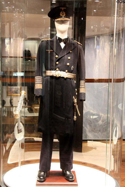 Uniform of Grand Admiral Erich Raeder (c1940) at International Maritime Museum. Hamburg, Germany.
