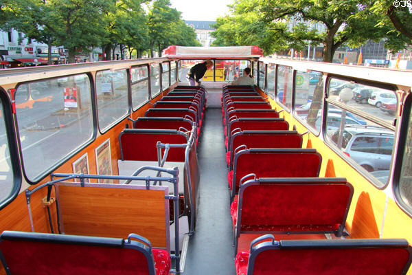 Double decker tour bus. Hamburg, Germany.