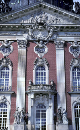 Facade of Neues Palais. Potsdam, Germany.