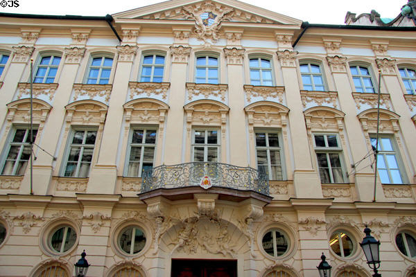 Holnstein Palace (1733-7) residence of Archbishop of Munich on Kardinal-Faulhaber-Straße. Munich, Germany. Style: Rococo. Architect: François de Cuvilliés.