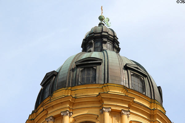 Dome of Theatine Church. Munich, Germany.