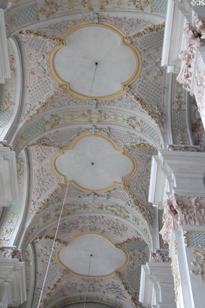 Postwar ceiling pattern at Heilig-Geist-Kirche. Munich, Germany.