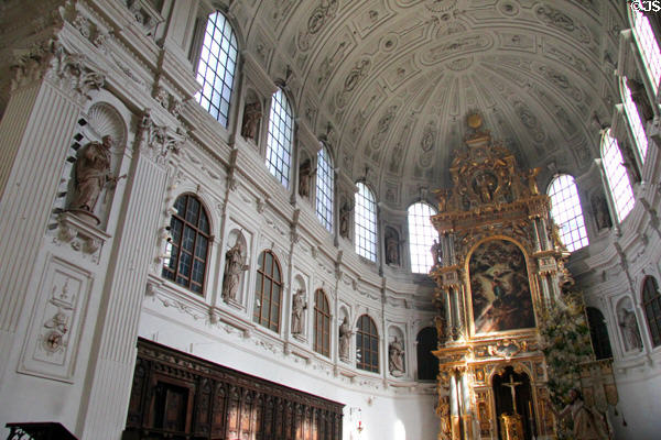 Architecture of St Michael Kirche. Munich, Germany.