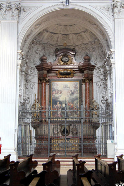 Side altar at St Michael Kirche. Munich, Germany.