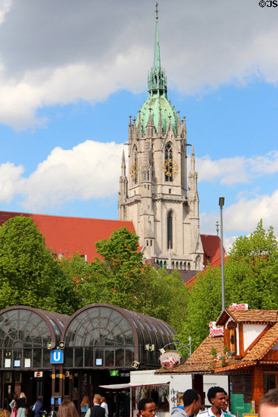 St Paul Church (1892-1906). Munich, Germany. Style: Gothic Revival. Architect: Georg von Hauberrisser.