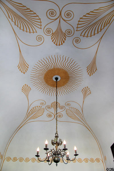 Grecian ceiling by Franz von Stuck at Villa Stuck Museum. Munich, Germany.