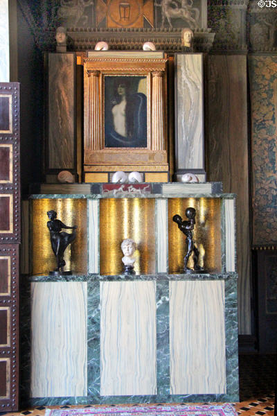 Sin Altar dedicated to Arts & Eros by Franz von Stuck at Villa Stuck Museum. Munich, Germany.