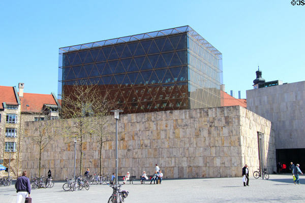 Synagogue of Jewish Center beside Jewish Museum Munich. Munich, Germany.