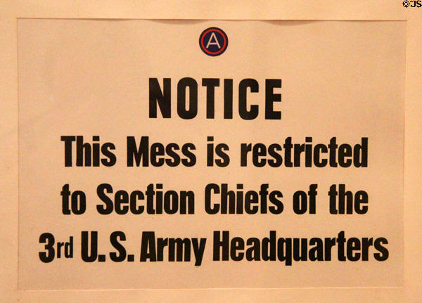 U.S. Army sign from American occupation of Germany & Haus der Kunst. Munich, Germany.