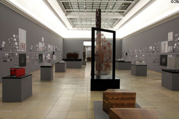 Gallery layout of exhibition at Haus der Kunst. Munich, Germany.