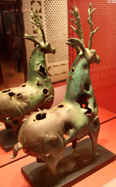 Deer aquamanile (end 10thC-early 11thC) from Egypt at Five Continents Museum. Munich, Germany.