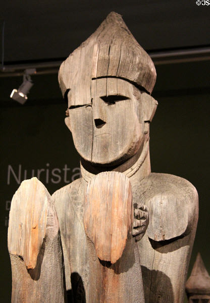 Ancestral figure of the Kalascha (1st half 20thC) from Pakistan at Five Continents Museum. Munich, Germany.