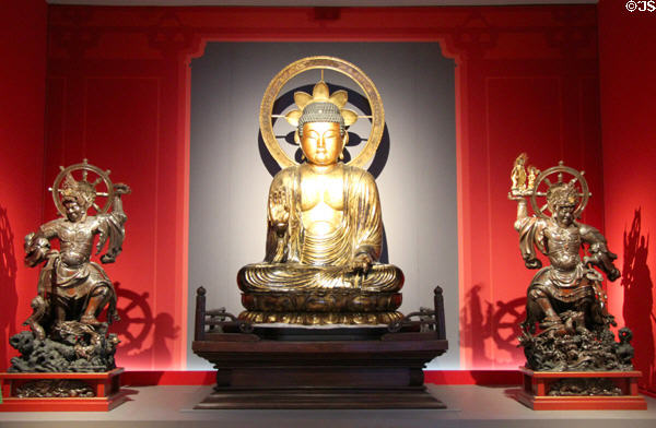 Buddhist statues from Myanmar at Five Continents Museum. Munich, Germany.