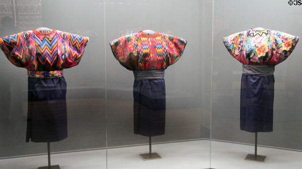 Peruvian clothing & fabrics at Five Continents Museum. Munich, Germany.