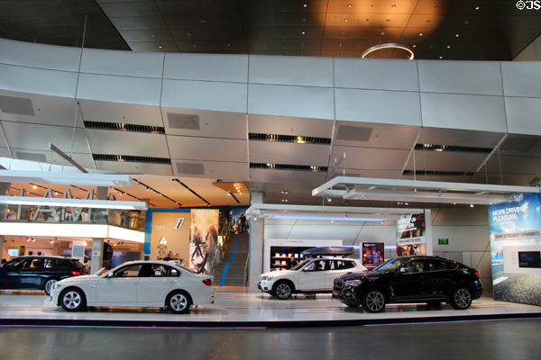 Pickup area at BMW World. Munich, Germany.
